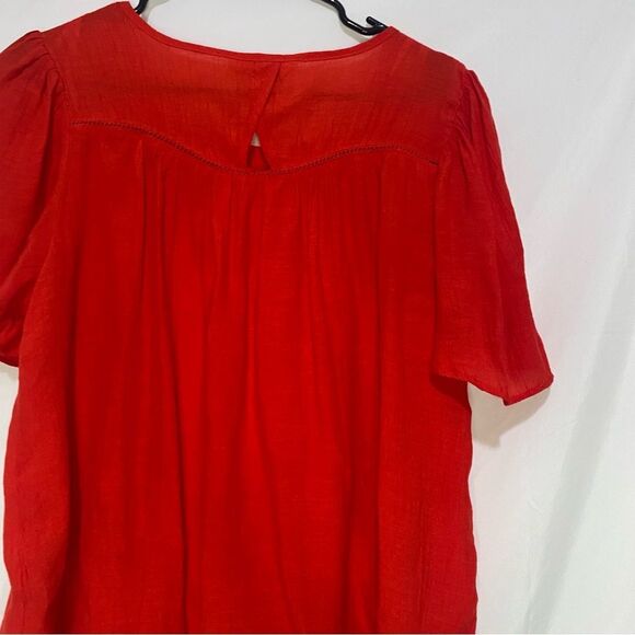 Nanette Lepore flutter sleeve blouse - Picture 5 of 6